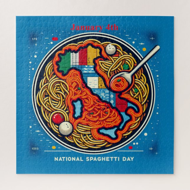 Jan 4th - National Spaghetti Day Jigsaw Puzzle (Vertical)