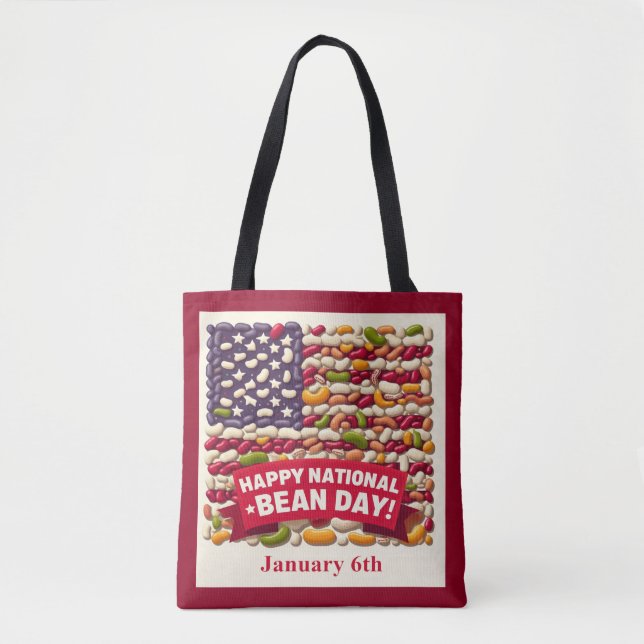 Jan 6th - National Bean Day Tote Bag (Front)