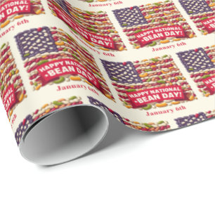 Jan 6th - National Bean Day Wrapping Paper
