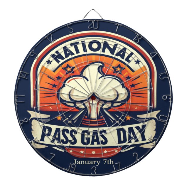 Jan 7th - National Pass Gas Day Dartboard (Front)
