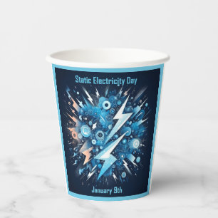 Jan 9th - Static Electricity Day Paper Cups