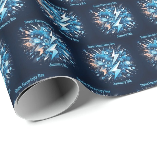 Jan 9th - Static Electricity Day Wrapping Paper (Roll Corner)