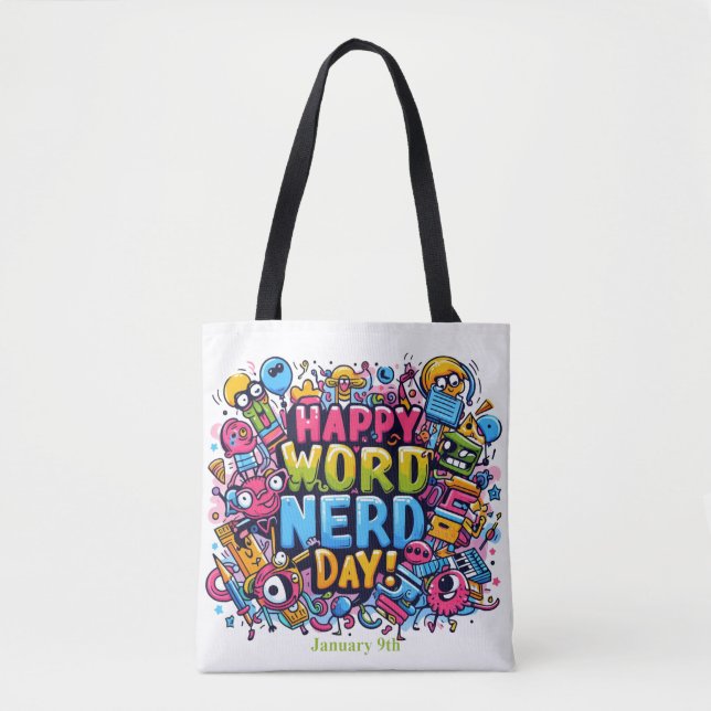 Jan 9th - Word Nerd Day Tote Bag (Front)