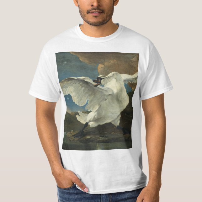 Jan Asselyn - The Threatened Swan T-Shirt (Front)
