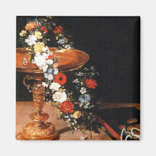 Jan Brueghel Flowers Magnet