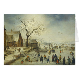 Jan Brueghel the Younger - Villagers on the ice