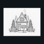 Jan Cottage Holiday Postcard<br><div class="desc">custom</div>