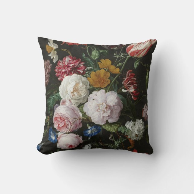 Jan Davidsz. De Heem - Still Life With Flowers Cushion (Front)