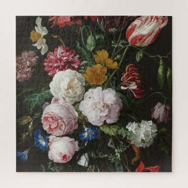 Jan Davidsz. De Heem - Still Life With Flowers Jigsaw Puzzle (Vertical)