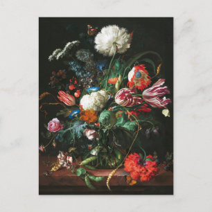 Jan Davidsz de Heem, Vase of Flowers, 1660 Postcard