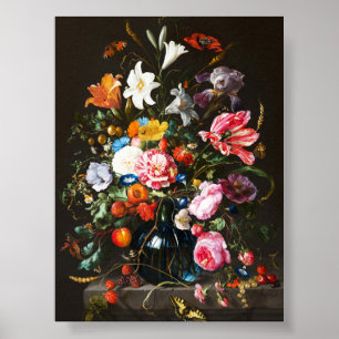 Jan Davidsz de Heem,  Vase of Flowers, 1670 Poster