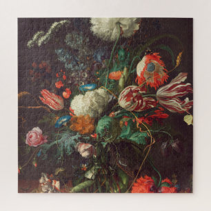 Jan Davidsz De Heem - Vase Of Flowers Jigsaw Puzzle