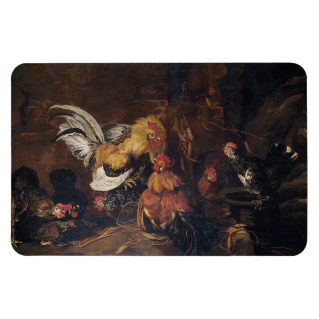 Jan Fyt  Cockfight Magnet (Horizontal)