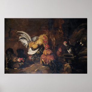 Jan Fyt  Cockfight Poster