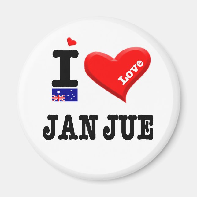 JAN JUE - I Love Magnet (Front)