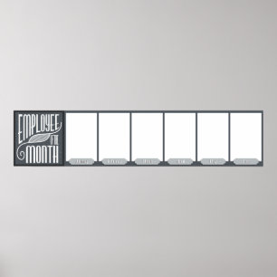 JAN-JUN employee of the month photo display Poster