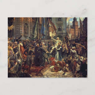 Jan Matejko- The Constitution of the 3rd May 1791 Postcard