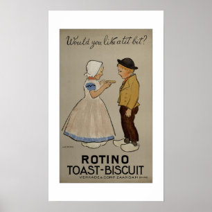 Jan Rinke ~ Rotino toast-biscuit Poster