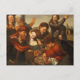 Jan Sanders van Hemessen - The Calling of Matthew Postcard