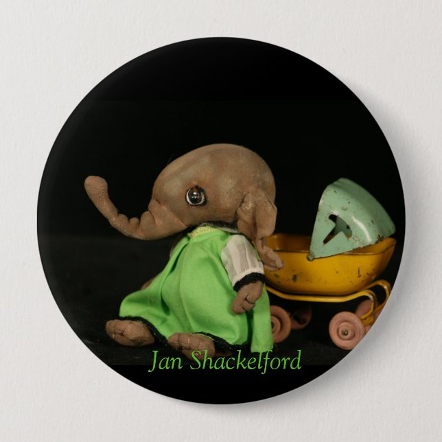 Jan Shackelford Elephant Button Mumfie (Front)