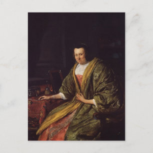 Jan Steen- Portrait of Geertruy Gael Postcard