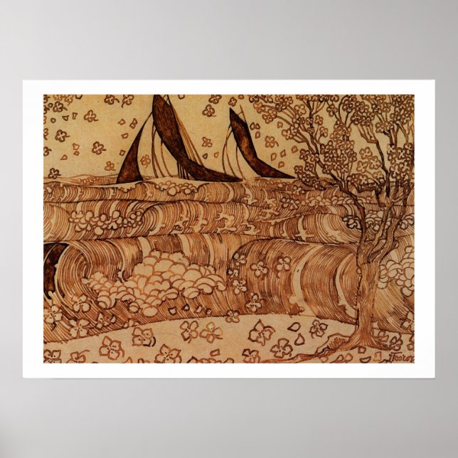 Jan Theodoor Toorop - Waves Poster (Front)