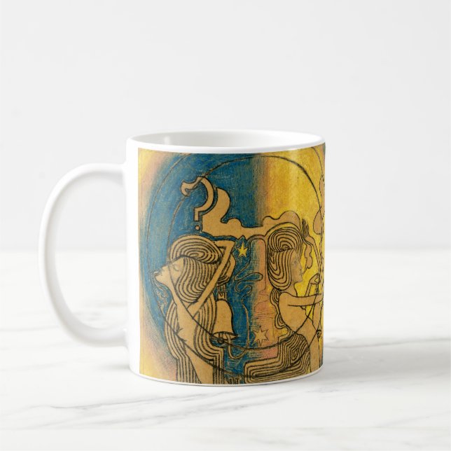 Jan Toorop Art Nouveau Two Stylised Female Figures Coffee Mug (Left)