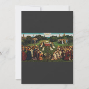 Jan van Eyck Adoration of the Mystic Lamb Art Invitation