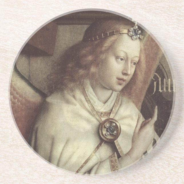 Jan van Eyck Angel Fine Art Coaster (Front)