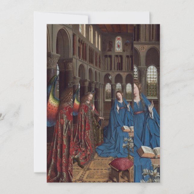 Jan van Eyck - Annunciation Invitation (Front)