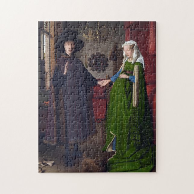 JAN VAN EYCK- Arnolfini Portrait 1434 Jigsaw Puzzle (Vertical)