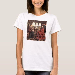 Jan Van Eyck - Madonna and Chancellor Nicholas Rol T-Shirt