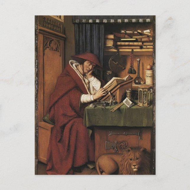 Jan van Eyck- St. Jerome in his Study Postcard (Front)