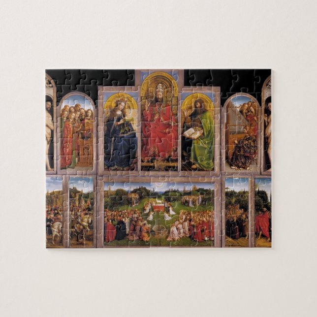 Jan van Eyck- The Ghent Altarpiece Jigsaw Puzzle (Horizontal)