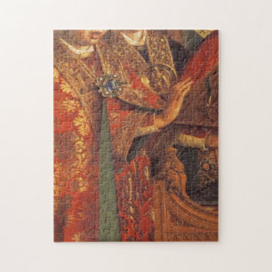 Jan Van Eyck - The Ghent Altarpiece -Singing Angel Jigsaw Puzzle