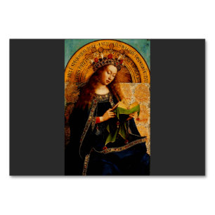 Jan van Eyck - Virgin Mary Fine Art Collection Table Number
