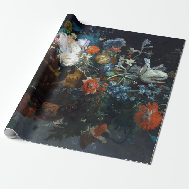 Jan van Huysum Still Life with Flowers and Fruit Wrapping Paper (Unrolled)