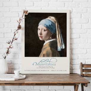 Jan Vermeer Girl with a Pearl Earring Art Exhibit Canvas Print