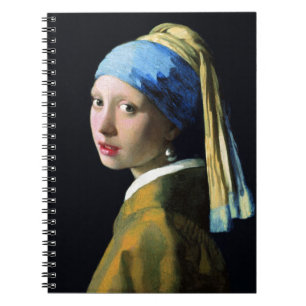 Jan Vermeer Girl With A Pearl Earring Baroque Art Notebook