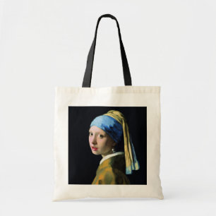 Jan Vermeer Girl With A Pearl Earring Baroque Art Tote Bag
