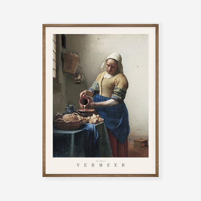Jan Vermeer Milkmaid Art Exhibition Print (Creator Uploaded)