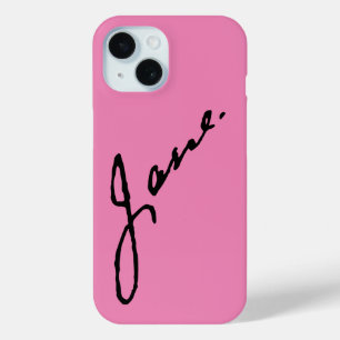Jane as in Jane Austen, signature iPhone 15 Case