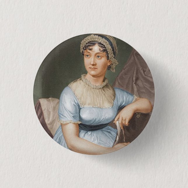 Jane Austen (1775-1817) 3 Cm Round Badge (Front)