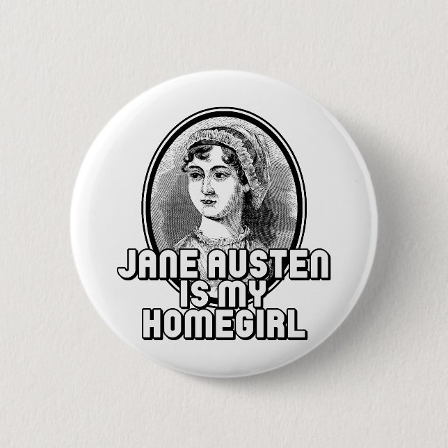Jane Austen 6 Cm Round Badge (Front)