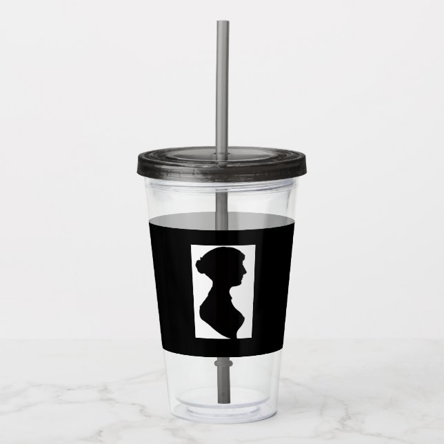 Jane Austen Acrylic tumbler (Front)