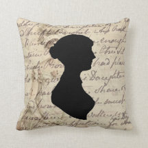 Jane Austen and transcript and silhouette,