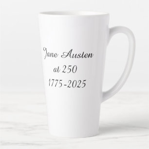 Jane Austen at 250 Latte Mug