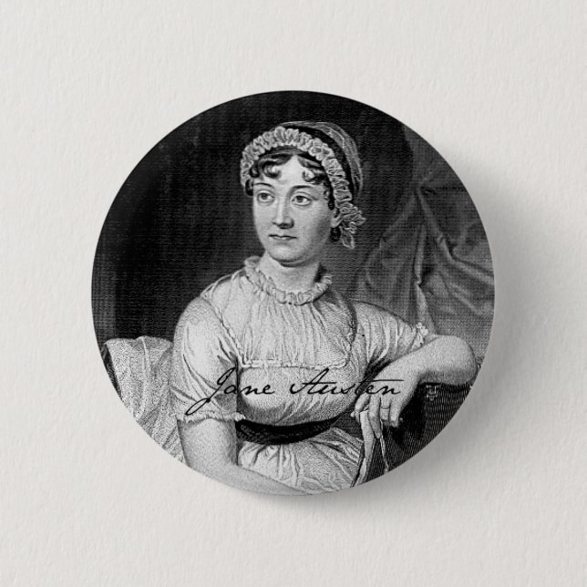 Jane Austen Button (Front)