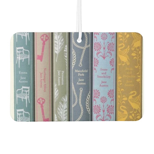 Jane Austen Car Air Freshener (Front)