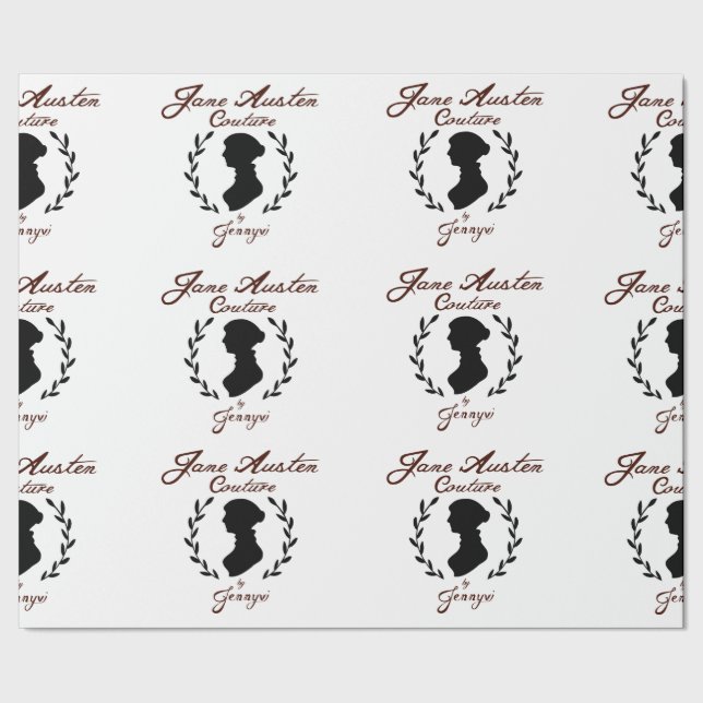 Jane Austen Couture Wrapping Paper (Seam)